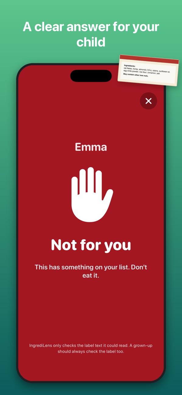 Kids mode showing Not for you
